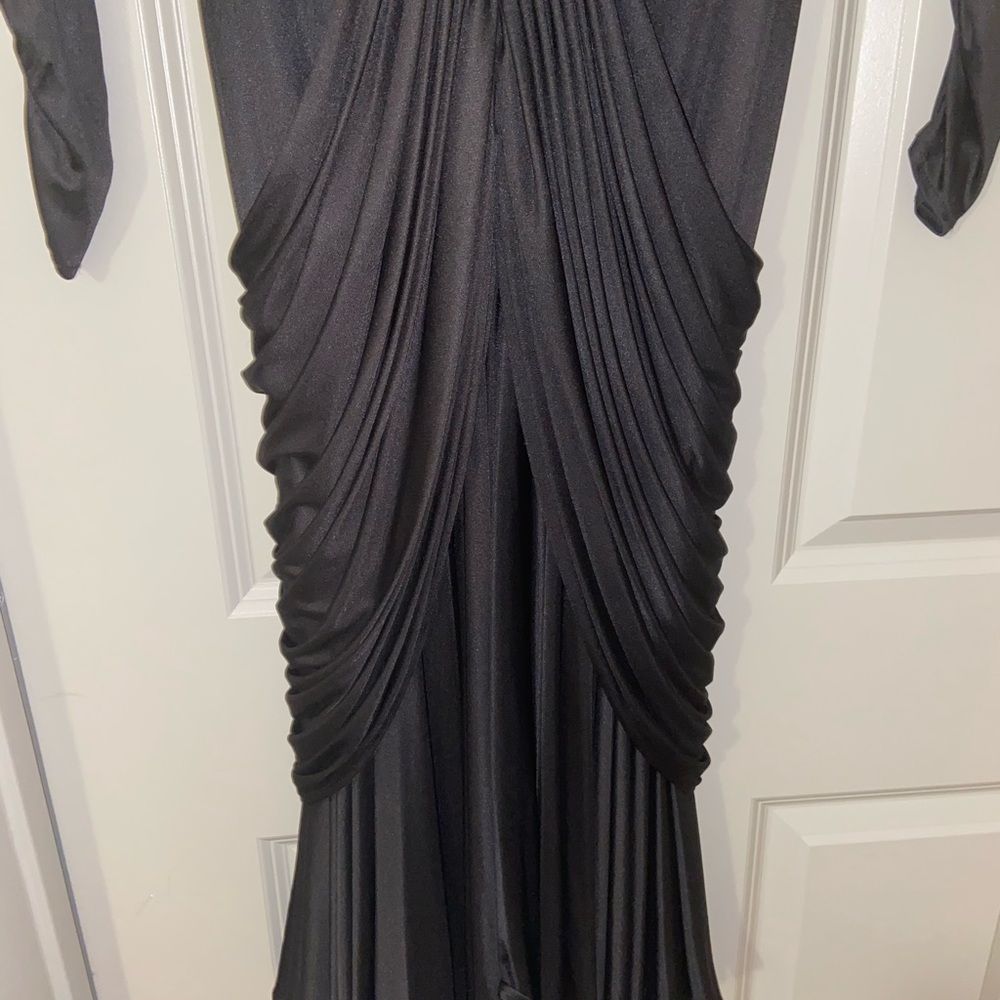 Vintage Tadashi Shoji mermaid ruch black d…_10